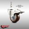Service Caster 3 Inch 316SS Maroon Polyurethane Swivel 12mm Stem Caster Total Lock Brake SCC-SS316TSTTL20S314-PPUB-MRN-M1215 - alternate 4